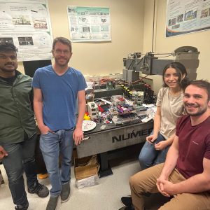 Left to right: Dhanooj Bobba, Jacob Brooks, Rehab Khattab and Jesse Redford