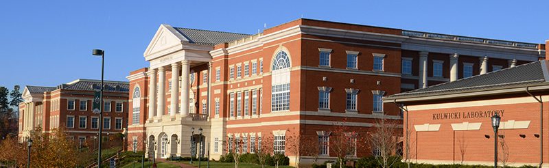 Duke Centennial Hall and the Alan Kulwicki Motorsports Laboratory