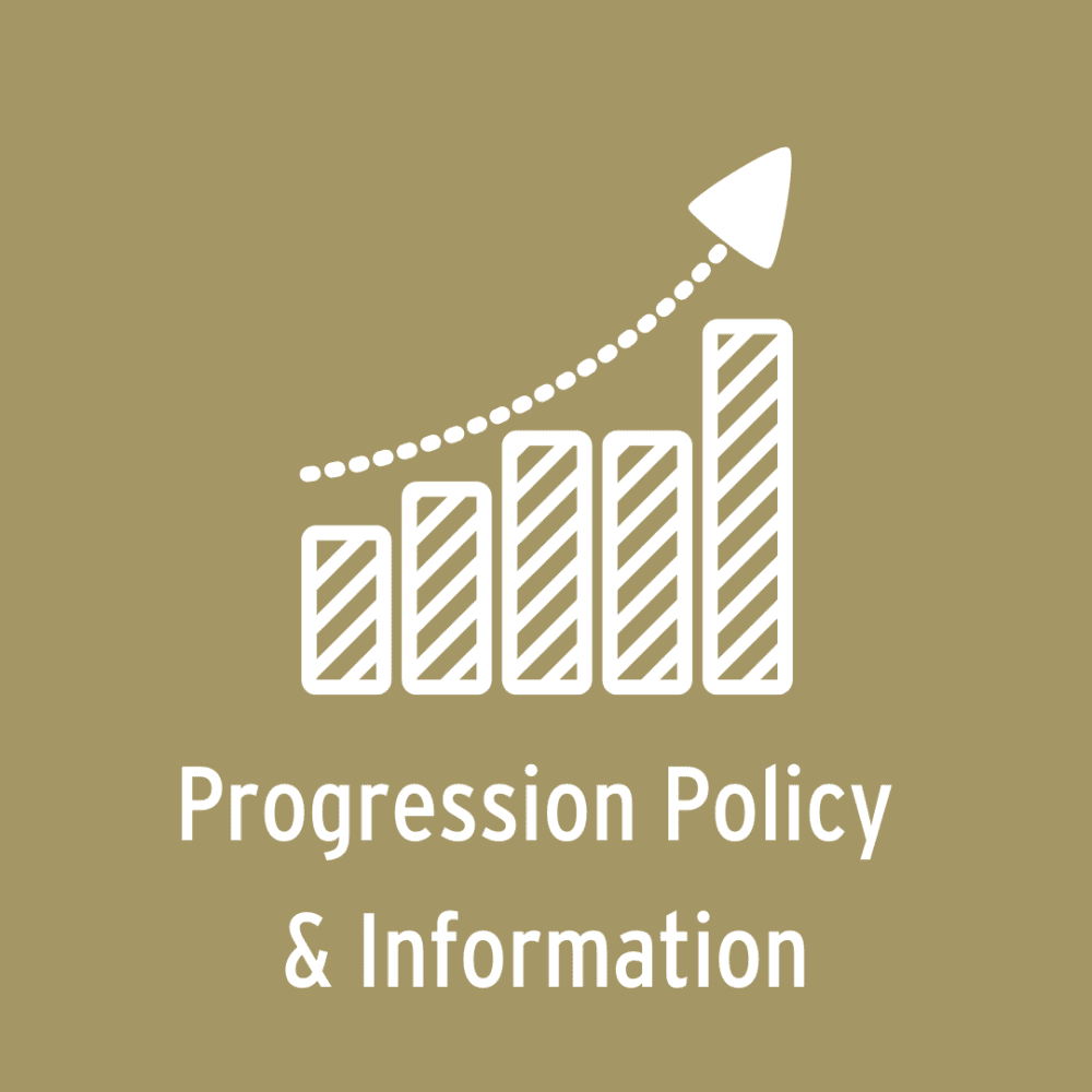 Progression policy and information