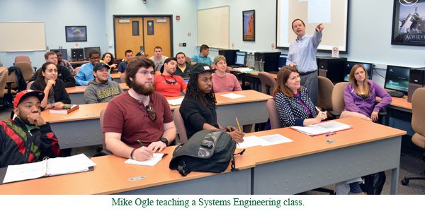 Mike Ogle teaching a systems engineering class