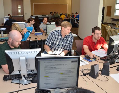 Group in a computer lab