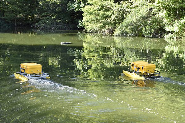 Robotic Autonomous Surface Vessels in the water