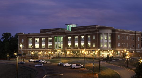 EPIC building at night